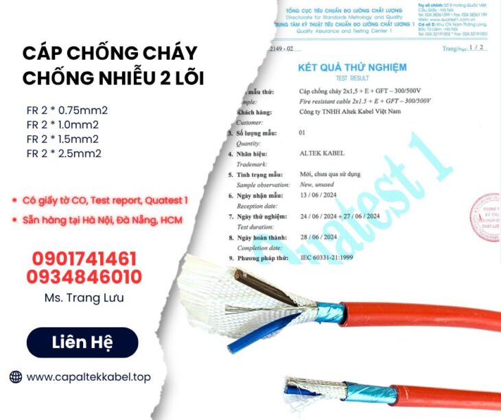 Nhà phân phối cáp chống cháy chống nhiễu Altek Kabel giá xưởng