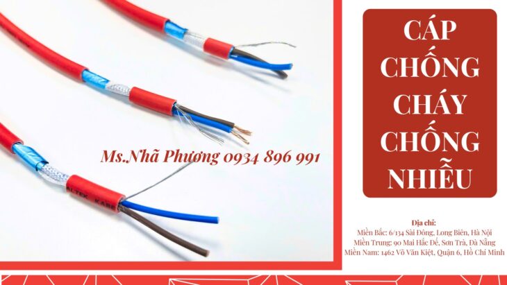 CÁP TÍN HIỆU CHỐNG CHÁY, CHỐNG NHIỄU 2*1.5 MM2 HỒ CHÍ MINH