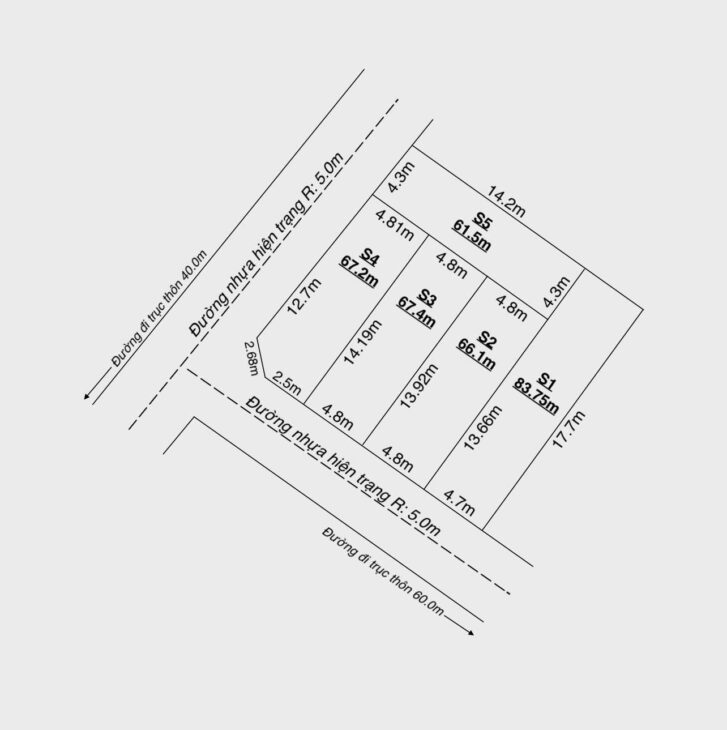 GIÁ F0 – 5 LÔ ĐẸP TRUNG TÂM THANH SƠN, ĐƯỜNG NHỰA 5–6M ZALO 0567 222 555