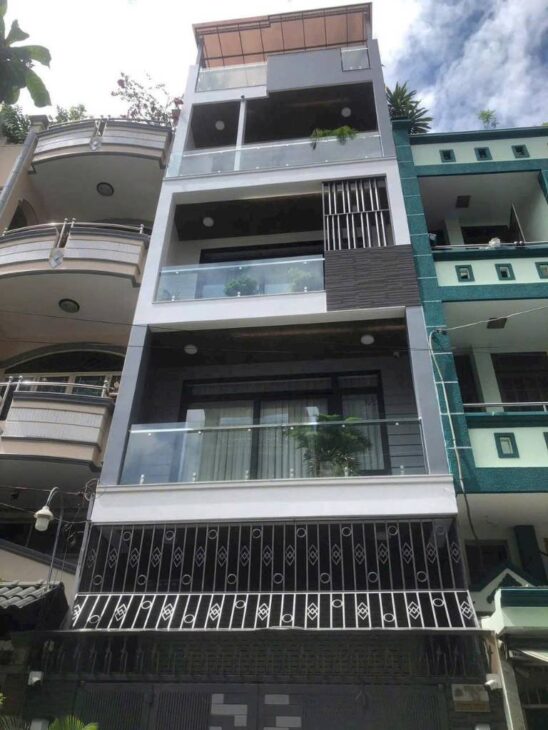 Nhà nguyên căn mặt tiền đường 30m Khu DC An Sương, 4.5 x 20m, 1 hầm, 4 tầng