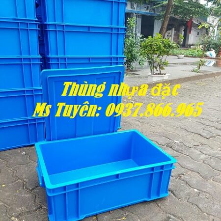 Thùng nhựa nguyên sinh HPDE, khay nhựa đặc công nghiệp, khay nhựa cơ khí