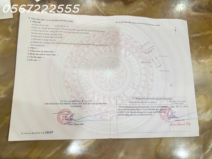 ĐẤT ĐẸP GẦN MẶT ĐƯỜNG PHẠM VĂN ĐỒNG – CHỢ QUÝ KIM, HỢP ĐỨC – ĐỒ SƠN GIÁ CHỈ 2,2X TỶ ZALO 0567 222