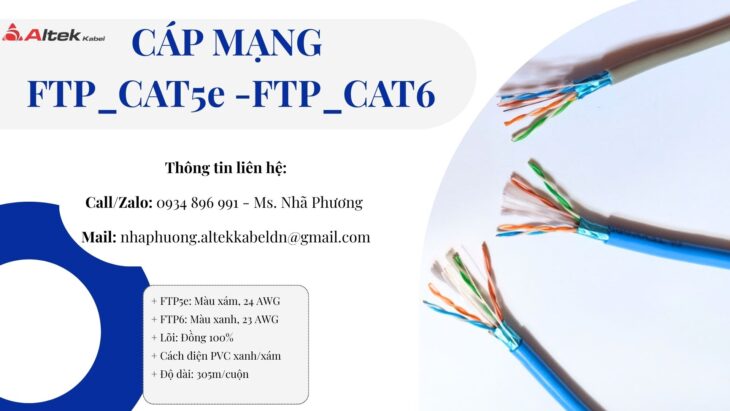 CÁP MẠNG FTP5e 23AWG ĐÀ NẴNG, HUẾ, QUẢNG TRỊ.