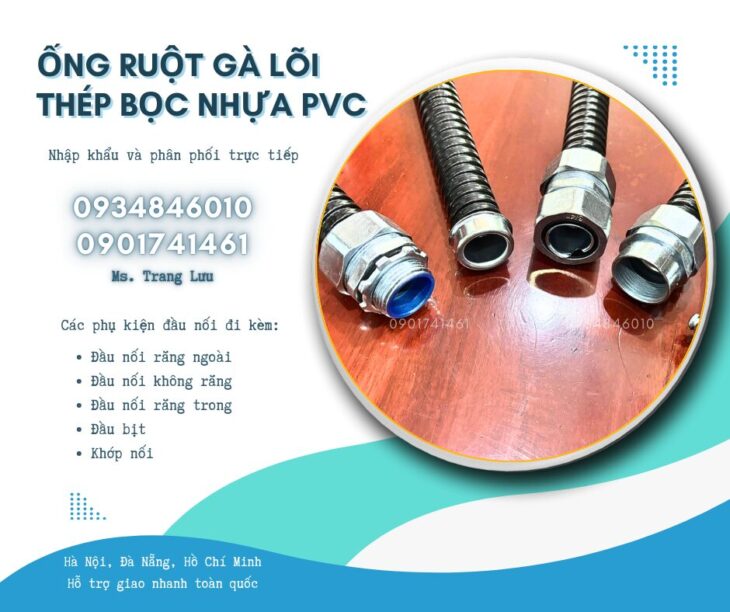 Ống ruột gà lõi thép/ Ống sun sắt bọc nhựa/ Ống kẽm đàn hồi