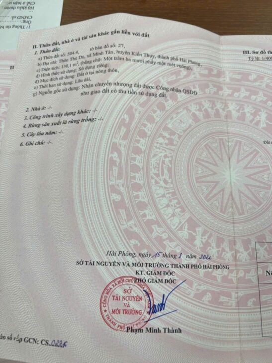 Lô đất 130m² mặt đường nhựa trung tâm Thù Du – Minh Tân giá chỉ 2.1x tỷ! ZALO 0567 222 555