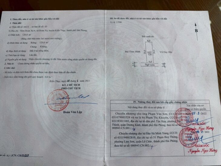Lô đất 120m² giá 1,x tỷ – gần đường 404, trung tâm Đoàn Xá! ZALO 0567 222 555