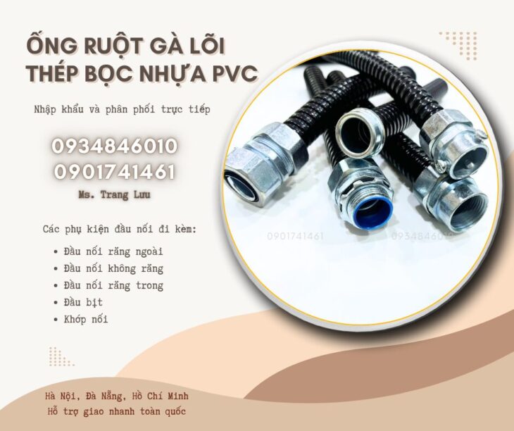 Ống ruột gà lõi thép/ Ống sun sắt bọc nhựa/ Ống kẽm đàn hồi
