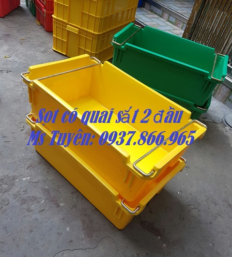 khay nhựa, hộp nhựa cơ khí , khay nhựa, thùng nhựa bít có quai sắt