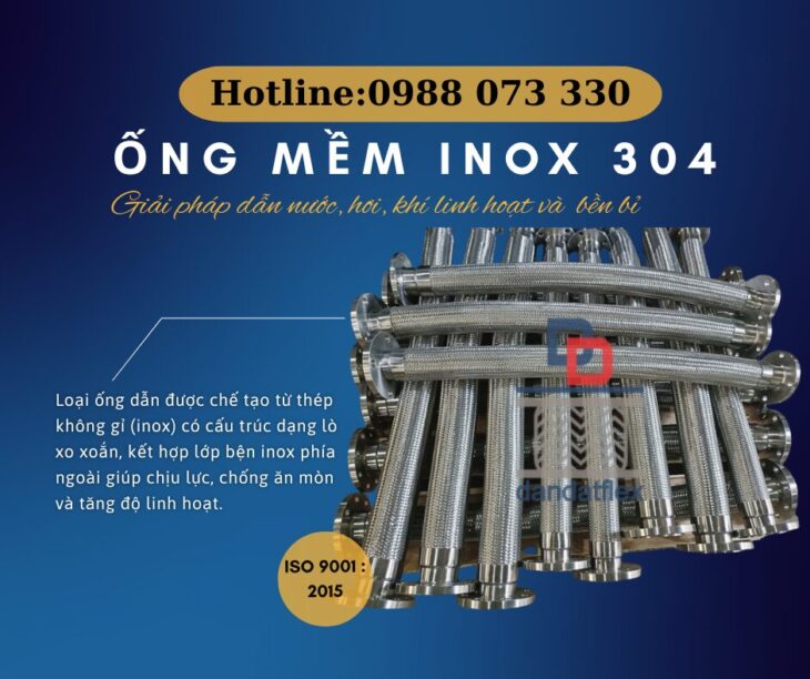 ỐNG MỀM INOX 304 – CHỊU NHIỆT, CHỐNG GỈ, SIÊU BỀN