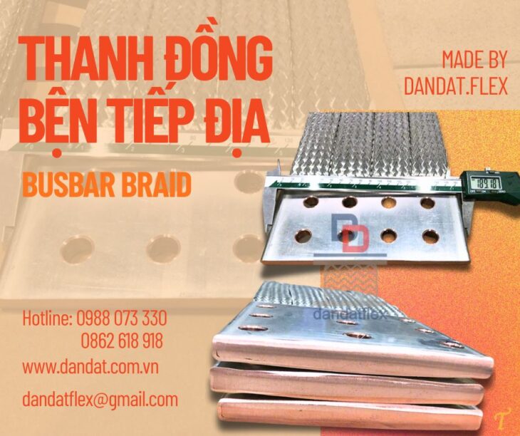 Thanh nối đồng mềm/ Thanh đồng bện/ Khớp nối đồng mềm/ Thanh dẫn điện cho hệ thống busway