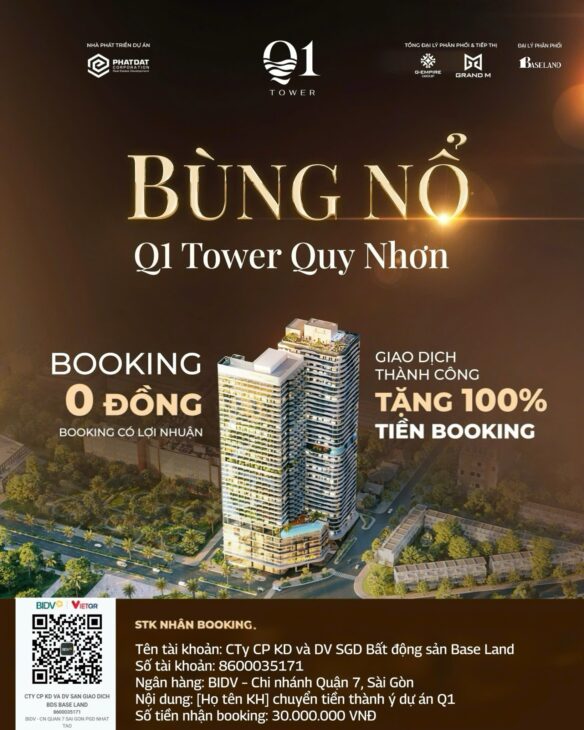 sở hữu ngay căn hộ Q1 Tower Chỉ từ ~300 triệu đồng