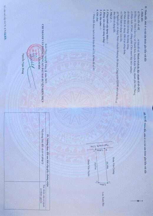 Lô đất 95,5m² mặt đường nhựa 9m – trung tâm Thanh Sơn, Kiến Thụy, giá chỉ 2,3xx tỷ! ZALO 0567 222