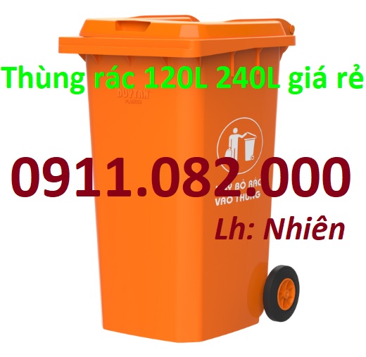 Sỉ lẻ giá rẻ thùng rác 240l giá rẻ tại vĩnh long- Thùng rác mới 100% bán chạy nhất-lh 0911082000