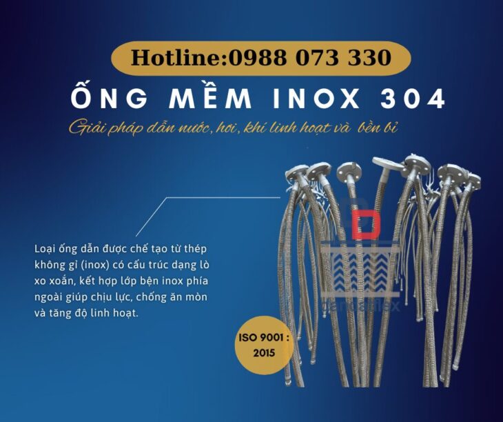 ỐNG MỀM INOX 304 – CHỊU NHIỆT, CHỐNG GỈ, SIÊU BỀN