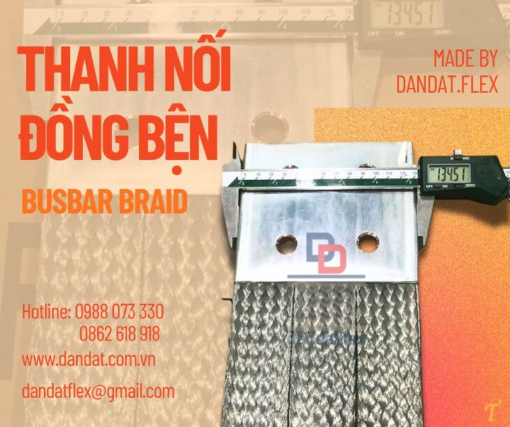 Dây đồng bện tiếp địa/ Dây tiếp địa thang máng cáp/ Dây đồng bện tráng thiếc/ Busbar braid
