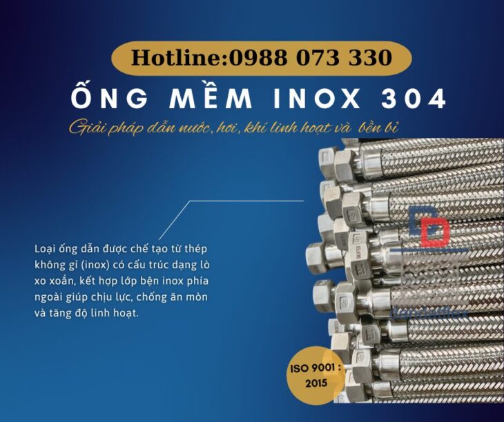 ỐNG MỀM INOX 304 – CHỊU NHIỆT, CHỐNG GỈ, SIÊU BỀN