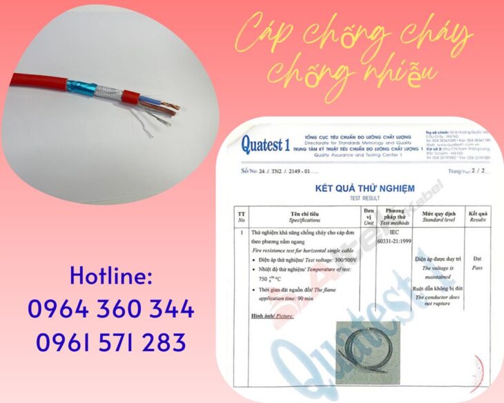 Cáp chống cháy chống nhiễu 2×1.5+E+GFT Altek Kabel