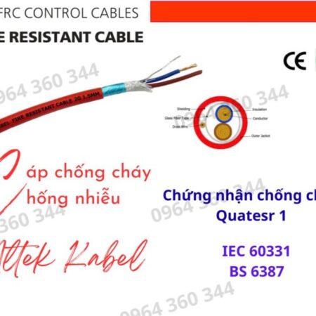 Cáp chống cháy chống nhiễu 2×1.5+E+GFT Altek Kabel