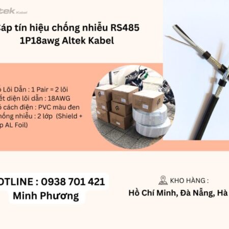 Cáp tín hiệu chống nhiễu RS485 1p18awg Altek Kabel Đà Nẵng, Quảng Bình, Hồ Chí Minh