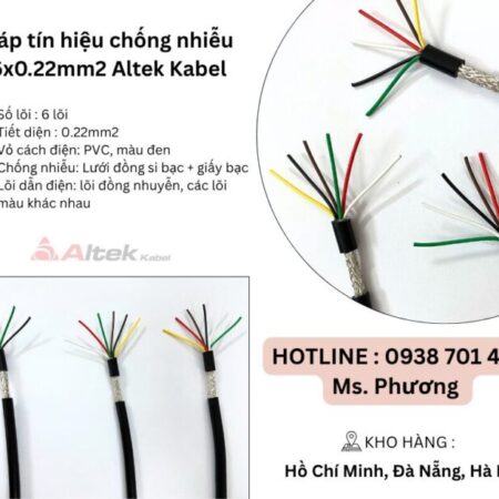 Cáp tín hiệu chống nhiễu 6×0.22mm Altek Kabel Đà Nẵng, Hà Nội, Hồ Chí Minh