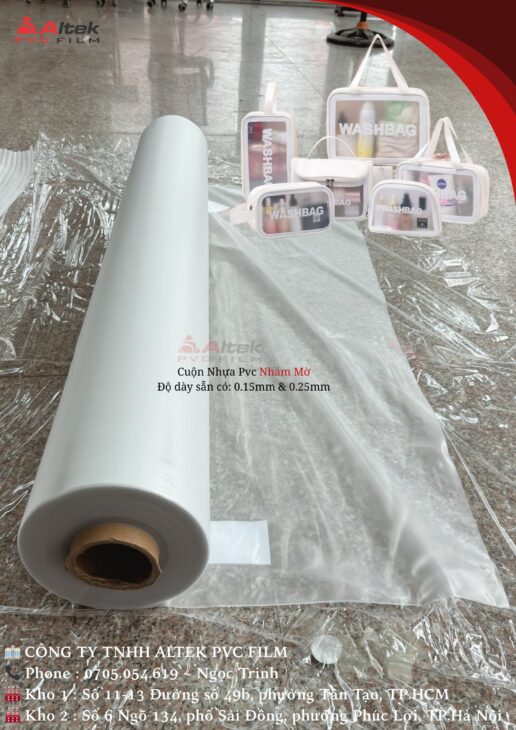 Màng nhựa pvc nhám mờ chống trầy, che phủ cao, an toàn, bền đẹp