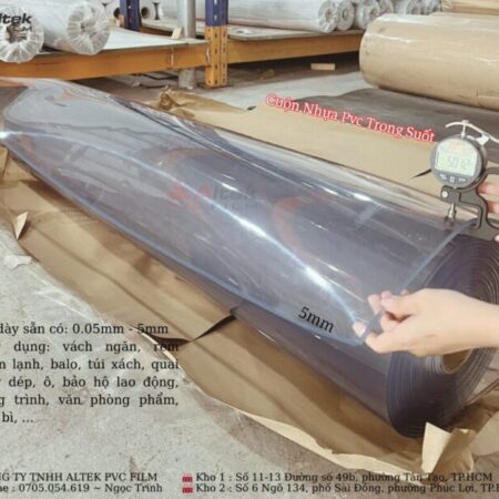 Màng nhựa pvc trong suốt ứng dụng rộng rãi, đa năng dễ sử dụng