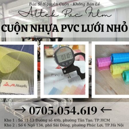 Ưu điểm nổi bật của màng nhựa pvc lưới nhỏ, tiện dụng, dễ gia công