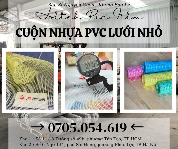 Ưu điểm nổi bật của màng nhựa pvc lưới nhỏ, tiện dụng, dễ gia công