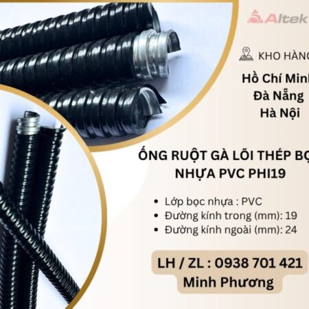 Ống ruột gà lõi thép bọc nhựa PVC Phi19 Đà Nẵng, Hà Nội, Quảng Nam Ống ruột gà lõi thép bọc nhựa PVC Phi19 Đà Nẵng, Hà Nội, Quảng Nam
