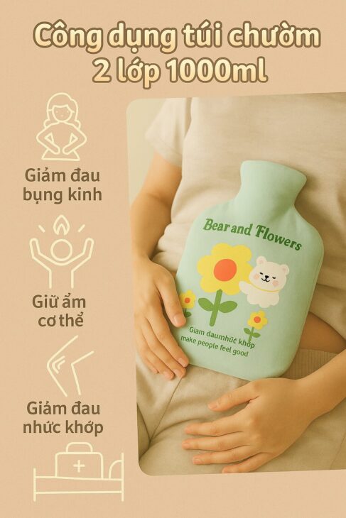 Túi chườm đa năng nóng lạnh 350ml -500ml -1000ml