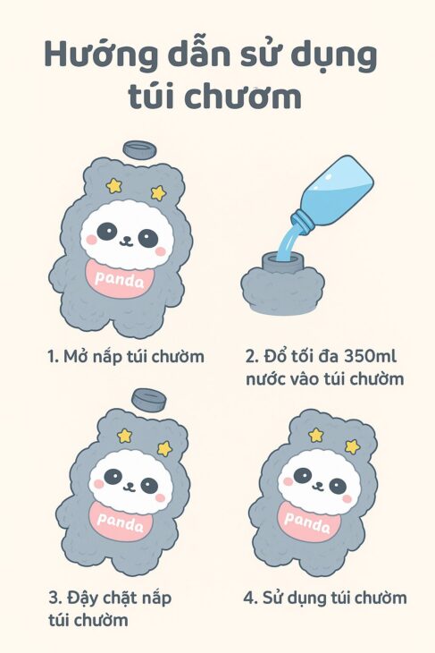 Túi chườm nóng lạnh 1 lớp 300ml – 350ml -450ml sale nhanh