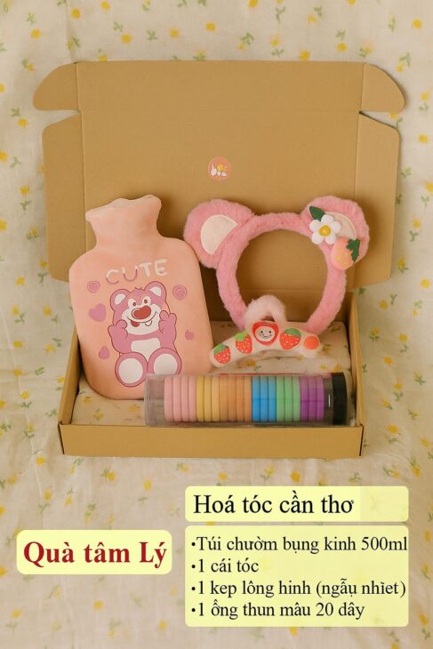 Quà tặng Vừa tâm lý vừa xinh túi chườm ấm bụng kèm phụ kiện cho nàng