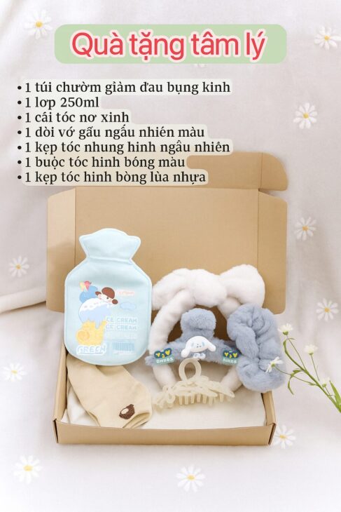 Chăm sóc bạn nữ “ngày dâu rụng ” bằng sét quà tâm lý nhe !