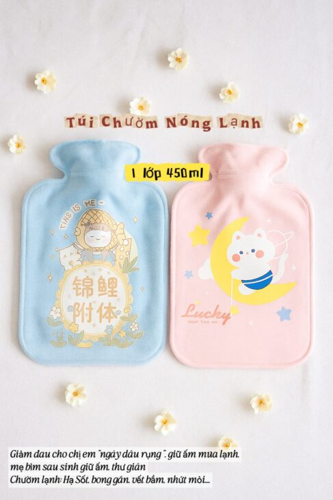 Túi chườm nóng lạnh 1 lớp 300ml – 350ml -450ml sale nhanh