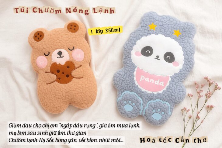 Túi chườm nóng lạnh 1 lớp 300ml – 350ml -450ml sale nhanh