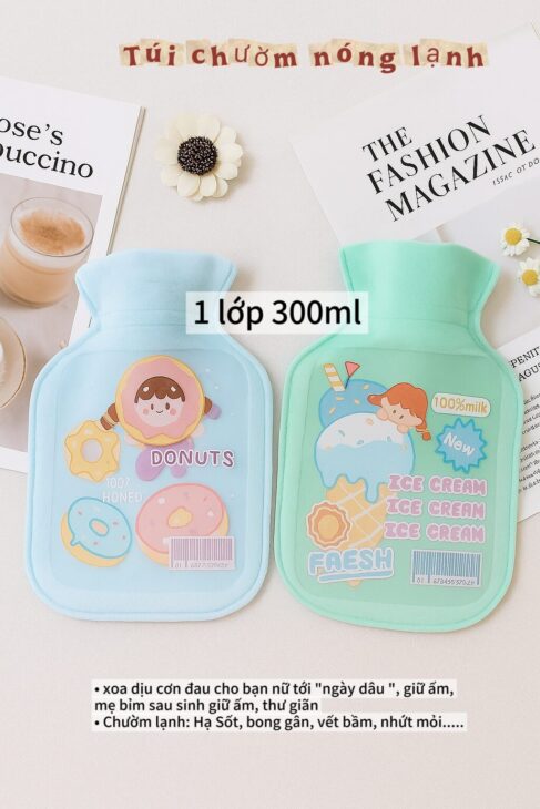 Túi chườm nóng lạnh 1 lớp 300ml – 350ml -450ml sale nhanh