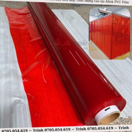 Màng nhựa pvc dẻo màu đỏ nổi bật, bền đẹp, chất lượng cao tại Altek