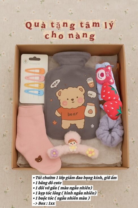 Chăm sóc bạn nữ “ngày dâu rụng ” bằng sét quà tâm lý nhe !