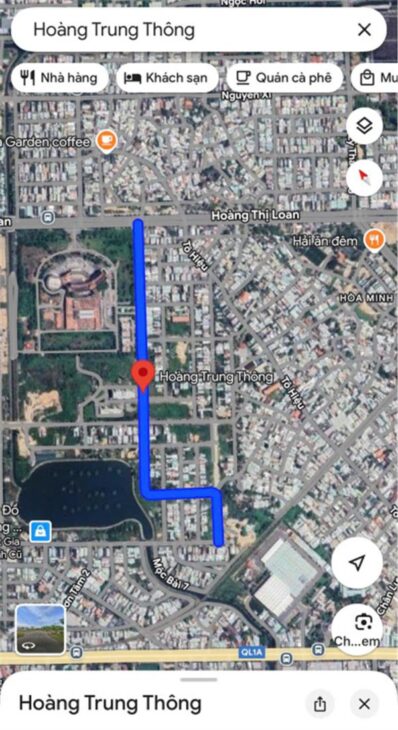 Đất thổ cư Hòa Minh, Liên Chiểu, Đà Nẵng – 180m2, MT Hoàng Trung Thông 10m, giá 13.6 tỷ, sổ đỏ,