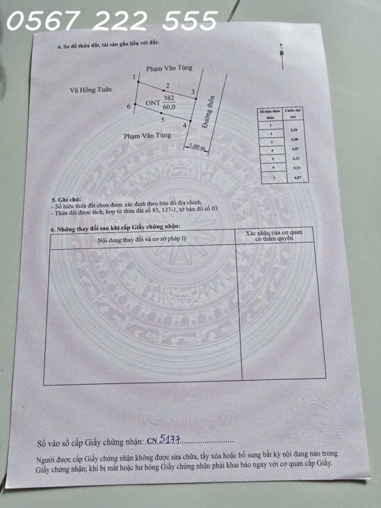 CHÍNH CHỦ GỬI BÁN LÔ ĐẤT ĐẸP – PHONG CẦU, ĐẠI ĐỒNG, KIẾN THỤY ZALO 0567 222 555