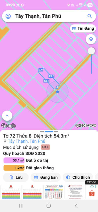 Nhà Tân Phú–Gần Đại Học Công Thương Aeon TP–56m² –Sát HXH–Chỉ 5.199Ty
