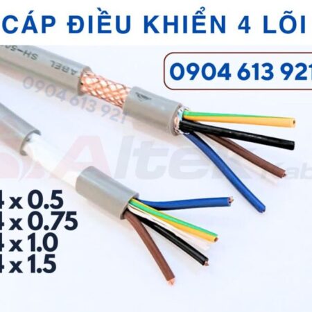 Cáp điều khiển 4×0.75SQMM chống nhiễu Altek Kabel
