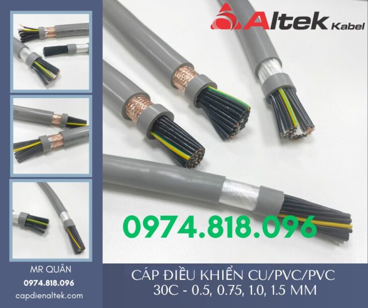 Cáp tín hiệu điều khiển 30 lõi – Altek Kabel