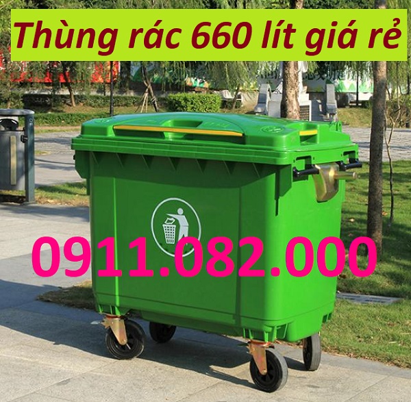 Cung cấp thùng xử lý rác, thùng rác 120l 240l giá rẻ tại đồng tháp- lh 0911082000