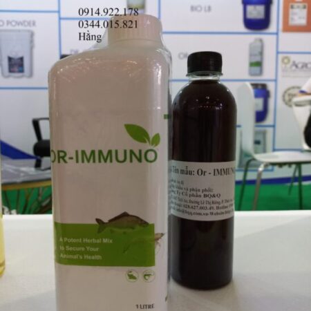 Thảo dược bổ gan Or-immuno, chiết xuất từ tỏi, tăng sức đề kháng cho vật nuôi