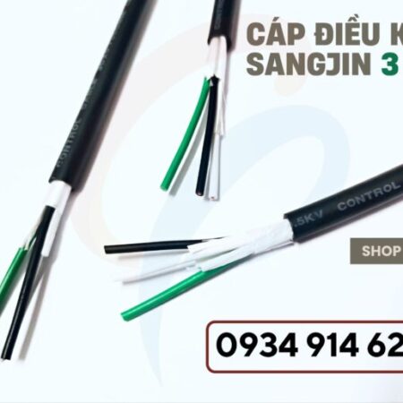 Cáp điều khiển 3 lõi / cáp điện 3×0.5-3×0.75-3×1.25-3×1.5 Sangjin