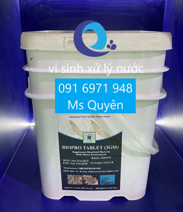 Vi sinh viên Biopro tablet hàng Mỹ xử lý nước ao hồ