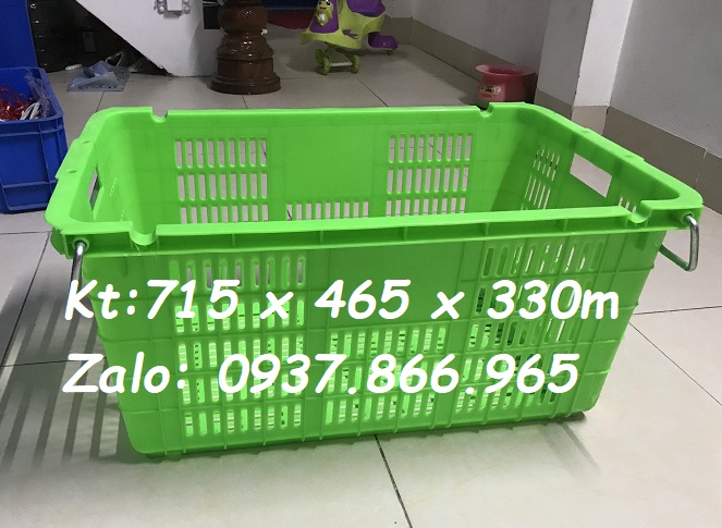 Sóng nhựa hở có quai sắt đa năng, sóng nhựa rỗng có quai xách tại Hà Nội, sọt nhựa