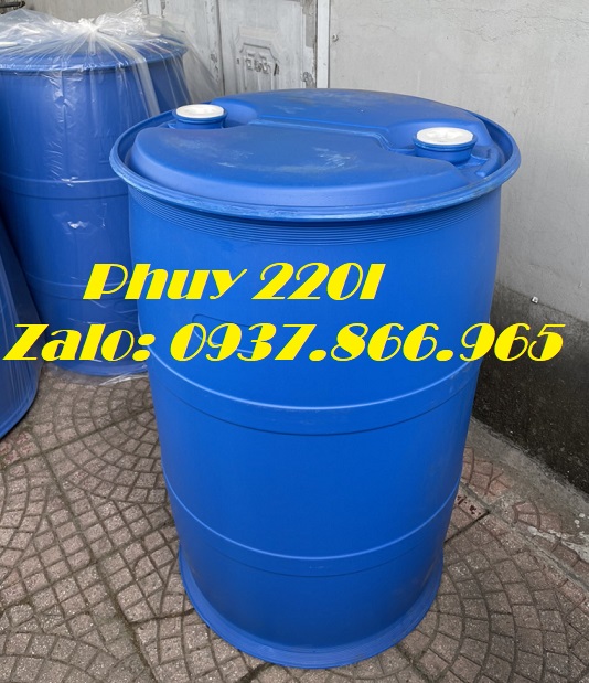 Thùng phuy nhựa nguyên sinh, phuy nắp kín, phuy,phuy nhựa, phi nắp mở