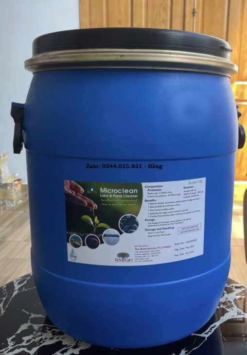 Men vi sinh xử lý nước thải MICROCLEAN, xử lý tảo tàn, mùn bã hữu cơ